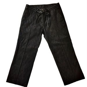 KRISTINA TI Italian Brocade Cropped Pants